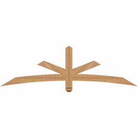 72"W x 21"H x 3 1/2"D x 3 1/2"F, 07/12 Pitch, Alberta Smooth Timber Gable Bracket, Western Red Cedar