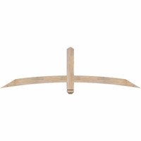 72"W x 21"H x 3 1/2"D x 3 1/2"F, 07/12 Pitch, Bellingham Smooth Timber Gable Bracket, Douglas Fir