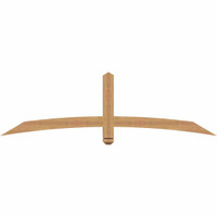 72"W x 21"H x 3 1/2"D x 3 1/2"F, 07/12 Pitch, Bellingham Smooth Timber Gable Bracket, Western Red Cedar