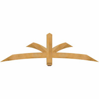 72"W x 21"H x 04"D x 4"F, 07/12 Pitch, Davenport Rough Sawn Timber Gable Bracket, Western Red Cedar