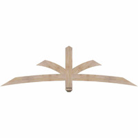 72"W x 21"H x 3 1/2"D x 3 1/2"F, 07/12 Pitch, Davenport Smooth Timber Gable Bracket, Douglas Fir
