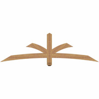 72"W x 21"H x 3 1/2"D x 3 1/2"F, 07/12 Pitch, Davenport Smooth Timber Gable Bracket, Western Red Cedar