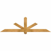 72"W x 21"H x 04"D x 4"F, 07/12 Pitch, Kennewick Rough Sawn Timber Gable Bracket, Western Red Cedar