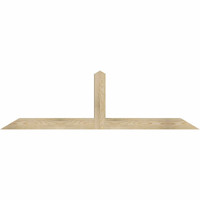 72"W x 21"H x 04"D x 4"F, 07/12 Pitch, Portland Rough Sawn Timber Gable Bracket, Douglas Fir