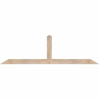 72"W x 21"H x 3 1/2"D x 3 1/2"F, 07/12 Pitch, Portland Smooth Timber Gable Bracket, Douglas Fir