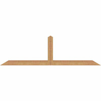 72"W x 21"H x 3 1/2"D x 3 1/2"F, 07/12 Pitch, Portland Smooth Timber Gable Bracket, Western Red Cedar