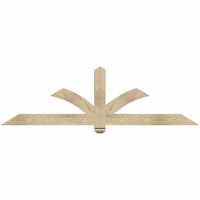 72"W x 21"H x 04"D x 4"F, 07/12 Pitch, Redmond Rough Sawn Timber Gable Bracket, Douglas Fir