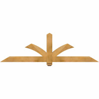72"W x 21"H x 04"D x 4"F, 07/12 Pitch, Redmond Rough Sawn Timber Gable Bracket, Western Red Cedar