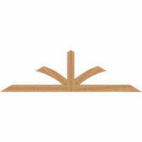 72"W x 21"H x 3 1/2"D x 3 1/2"F, 07/12 Pitch, Richland Smooth Timber Gable Bracket, Western Red Cedar