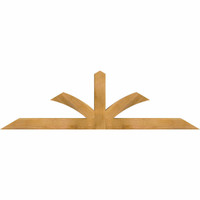 72"W x 21"H x 04"D x 4"F, 07/12 Pitch, Richland Rough Sawn Timber Gable Bracket, Western Red Cedar