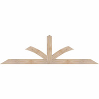 72"W x 21"H x 3 1/2"D x 3 1/2"F, 07/12 Pitch, Richland Smooth Timber Gable Bracket, Douglas Fir