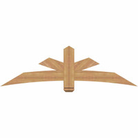 72"W x 21"H x 3 1/2"D x 5 1/2"F, 07/12 Pitch, Alberta Smooth Timber Gable Bracket, Western Red Cedar
