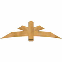 72"W x 21"H x 04"D x 6"F, 07/12 Pitch, Alberta Rough Sawn Timber Gable Bracket, Western Red Cedar