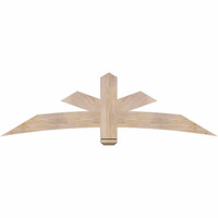 72"W x 21"H x 3 1/2"D x 5 1/2"F, 07/12 Pitch, Alberta Smooth Timber Gable Bracket, Douglas Fir