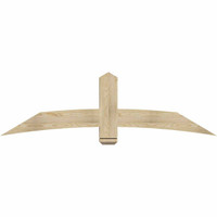 72"W x 21"H x 04"D x 6"F, 07/12 Pitch, Bellingham Rough Sawn Timber Gable Bracket, Douglas Fir