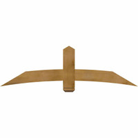 72"W x 21"H x 04"D x 6"F, 07/12 Pitch, Bellingham Rough Sawn Timber Gable Bracket, Western Red Cedar