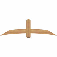 72"W x 21"H x 3 1/2"D x 5 1/2"F, 07/12 Pitch, Bellingham Smooth Timber Gable Bracket, Western Red Cedar