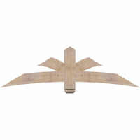 72"W x 21"H x 3 1/2"D x 5 1/2"F, 07/12 Pitch, Davenport Smooth Timber Gable Bracket, Douglas Fir