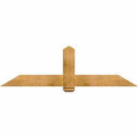 72"W x 21"H x 04"D x 6"F, 07/12 Pitch, Eugene Rough Sawn Timber Gable Bracket, Western Red Cedar