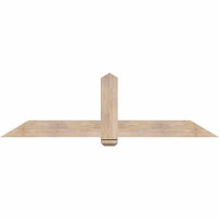 72"W x 21"H x 3 1/2"D x 5 1/2"F, 07/12 Pitch, Eugene Smooth Timber Gable Bracket, Douglas Fir