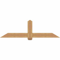 72"W x 21"H x 3 1/2"D x 5 1/2"F, 07/12 Pitch, Eugene Smooth Timber Gable Bracket, Western Red Cedar