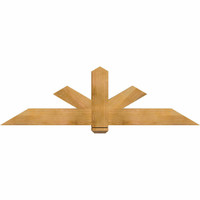 72"W x 21"H x 04"D x 6"F, 07/12 Pitch, Kennewick Rough Sawn Timber Gable Bracket, Western Red Cedar