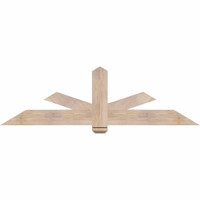 72"W x 21"H x 3 1/2"D x 5 1/2"F, 07/12 Pitch, Kennewick Smooth Timber Gable Bracket, Douglas Fir