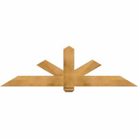 72"W x 21"H x 3 1/2"D x 5 1/2"F, 07/12 Pitch, Kennewick Smooth Timber Gable Bracket, Western Red Cedar