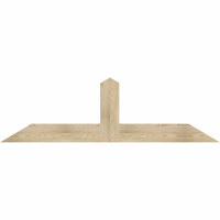 72"W x 21"H x 04"D x 6"F, 07/12 Pitch, Portland Rough Sawn Timber Gable Bracket, Douglas Fir