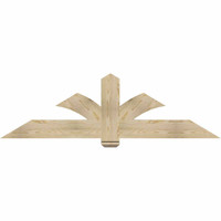 72"W x 21"H x 04"D x 6"F, 07/12 Pitch, Redmond Rough Sawn Timber Gable Bracket, Douglas Fir