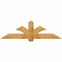 72"W x 21"H x 04"D x 6"F, 07/12 Pitch, Redmond Rough Sawn Timber Gable Bracket, Western Red Cedar