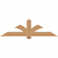 72"W x 21"H x 3 1/2"D x 5 1/2"F, 07/12 Pitch, Redmond Smooth Timber Gable Bracket, Western Red Cedar