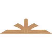 72"W x 21"H x 3 1/2"D x 5 1/2"F, 07/12 Pitch, Richland Smooth Timber Gable Bracket, Western Red Cedar