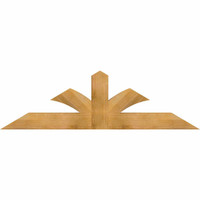 72"W x 21"H x 04"D x 6"F, 07/12 Pitch, Richland Rough Sawn Timber Gable Bracket, Western Red Cedar