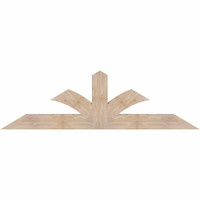 72"W x 21"H x 3 1/2"D x 5 1/2"F, 07/12 Pitch, Richland Smooth Timber Gable Bracket, Douglas Fir