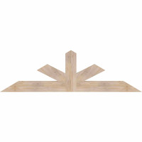 72"W x 21"H x 3 1/2"D x 5 1/2"F, 07/12 Pitch, Saratoga Smooth Timber Gable Bracket, Douglas Fir