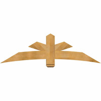 72"W x 21"H x 06"D x 6"F, 07/12 Pitch, Alberta Rough Sawn Timber Gable Bracket, Western Red Cedar