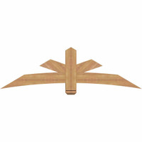 72"W x 21"H x 5 1/2"D x 5 1/2"F, 07/12 Pitch, Alberta Smooth Timber Gable Bracket, Western Red Cedar