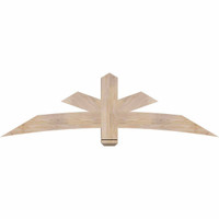72"W x 21"H x 5 1/2"D x 5 1/2"F, 07/12 Pitch, Alberta Smooth Timber Gable Bracket, Douglas Fir