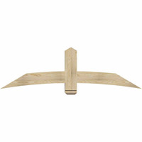 72"W x 21"H x 06"D x 6"F, 07/12 Pitch, Bellingham Rough Sawn Timber Gable Bracket, Douglas Fir