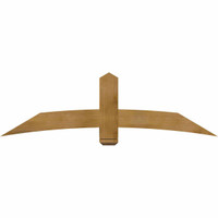 72"W x 21"H x 06"D x 6"F, 07/12 Pitch, Bellingham Rough Sawn Timber Gable Bracket, Western Red Cedar