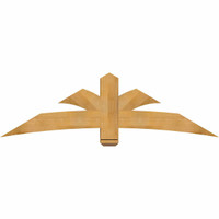 72"W x 21"H x 06"D x 6"F, 07/12 Pitch, Davenport Rough Sawn Timber Gable Bracket, Western Red Cedar