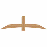 72"W x 21"H x 5 1/2"D x 5 1/2"F, 07/12 Pitch, Bellingham Smooth Timber Gable Bracket, Western Red Cedar