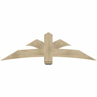 72"W x 21"H x 06"D x 6"F, 07/12 Pitch, Davenport Rough Sawn Timber Gable Bracket, Douglas Fir