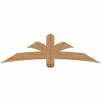 72"W x 21"H x 5 1/2"D x 5 1/2"F, 07/12 Pitch, Davenport Smooth Timber Gable Bracket, Western Red Cedar
