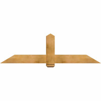 72"W x 21"H x 06"D x 6"F, 07/12 Pitch, Eugene Rough Sawn Timber Gable Bracket, Western Red Cedar