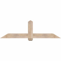72"W x 21"H x 5 1/2"D x 5 1/2"F, 07/12 Pitch, Eugene Smooth Timber Gable Bracket, Douglas Fir