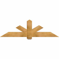 72"W x 21"H x 06"D x 6"F, 07/12 Pitch, Kennewick Rough Sawn Timber Gable Bracket, Western Red Cedar