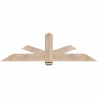 72"W x 21"H x 5 1/2"D x 5 1/2"F, 07/12 Pitch, Kennewick Smooth Timber Gable Bracket, Douglas Fir
