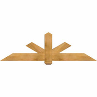 72"W x 21"H x 5 1/2"D x 5 1/2"F, 07/12 Pitch, Kennewick Smooth Timber Gable Bracket, Western Red Cedar